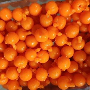 🍊 Beadtopia Orange Fruit Beads NWT Jewelry Arts Crafts